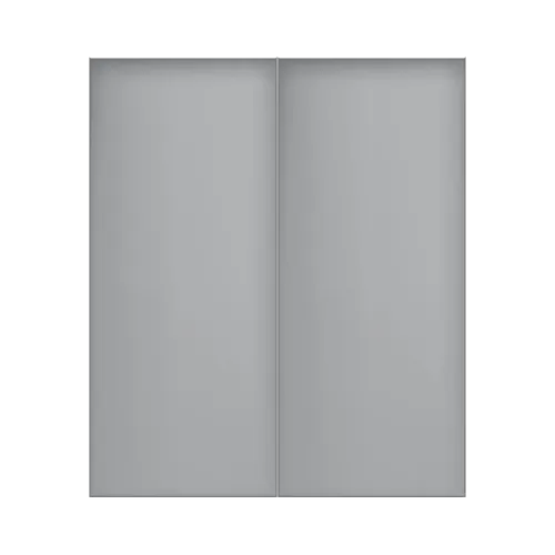 PORTA CORTA FOGO P90 DUPLA CINZA - PINTURA ELETROSTATICA