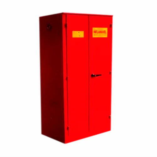 ARMARIO CORTA FOGO VERMELHO 2,0 X 1,0 X 0,45M - 3 PRATELEIRAS