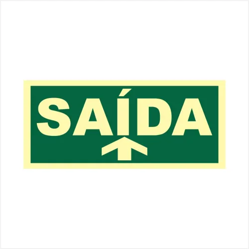 PLACA SAIDA SETA P/ CIMA - PP 0602