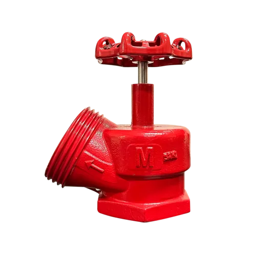 VALVULA GLOBO ANGULAR INDUSTRIAL 45 - 2.1/2" ROSCA EM FERRO