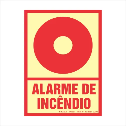 PLACA  ALARME INCENDIO - EX 0524 E2